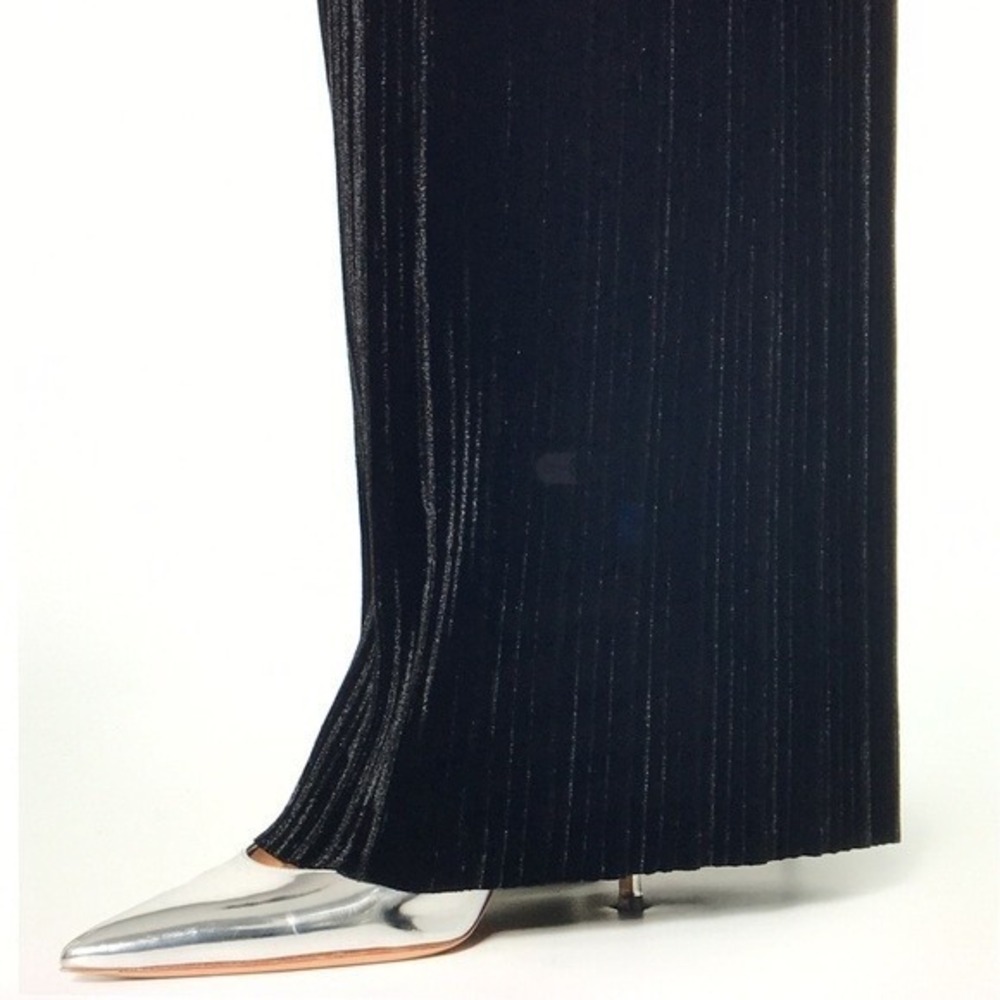 Sabina Musayev x Madewell Lotem‎ Wide Leg Pleated Cocktail Pants Black S NWT B23 - Picture 3 of 12